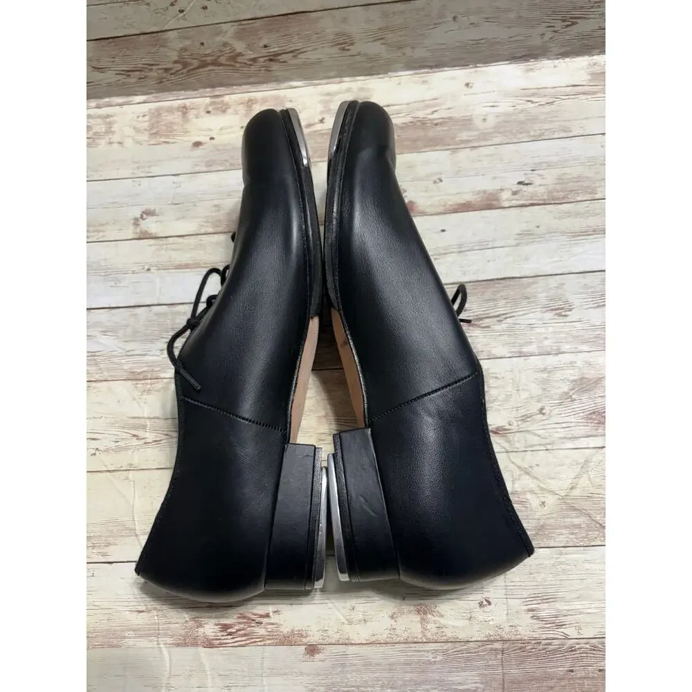 Bloch Jazz Oxford Character Tap Shoes Men's Size 11 Black Leather Lace Up